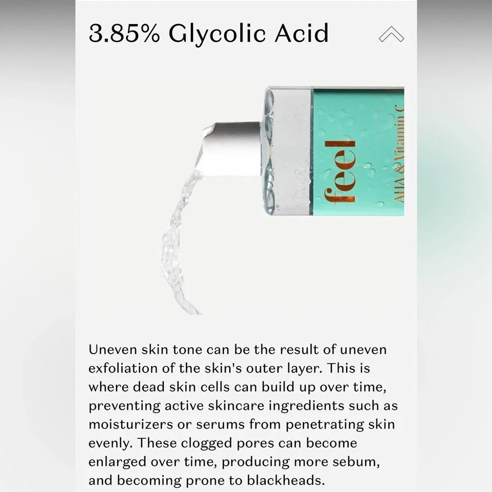 Feel‎ AHA & Vitamin C Toner 3.85% Glycolic Acid